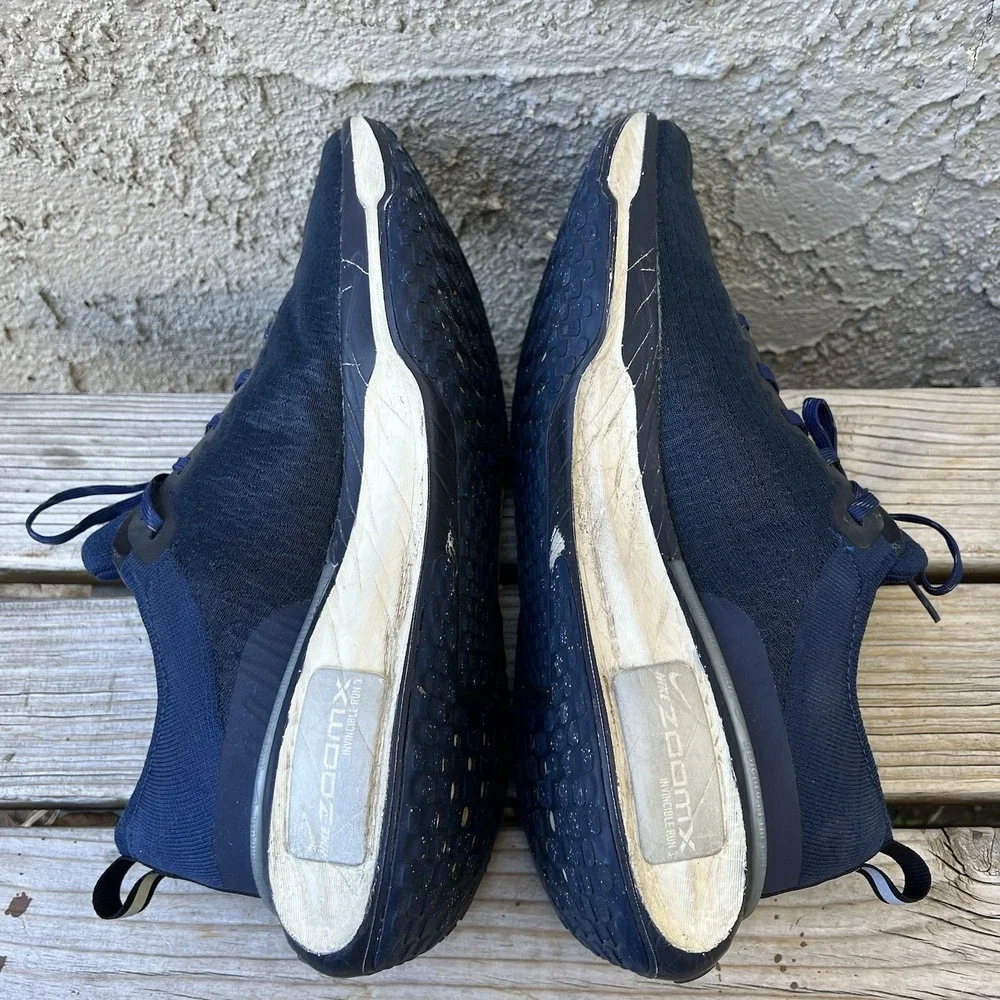 Nike Shoes Men Size 12 ZoomX Invincible Run Flyknit 3 Navy